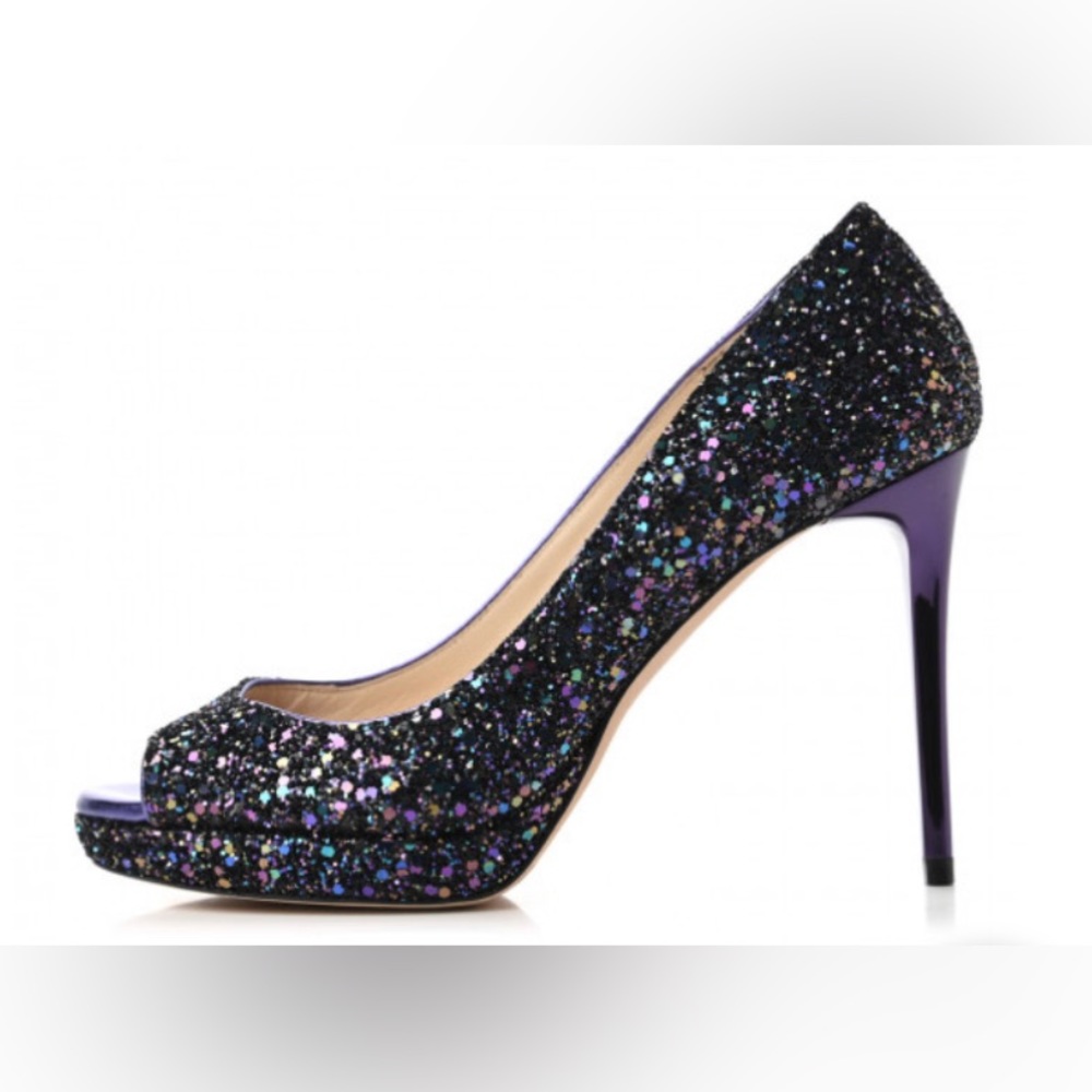 This Is An Authentic Pair Of Jimmy Choo Coarse Gl… - image 1